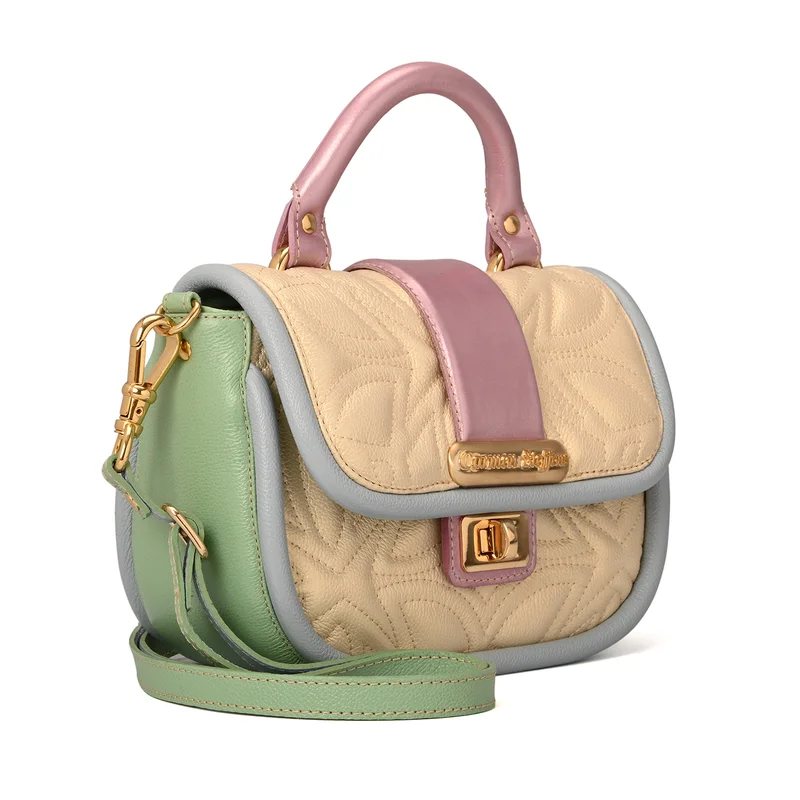 Carmen Steffens Top Handle Bag in Pearl Yellow